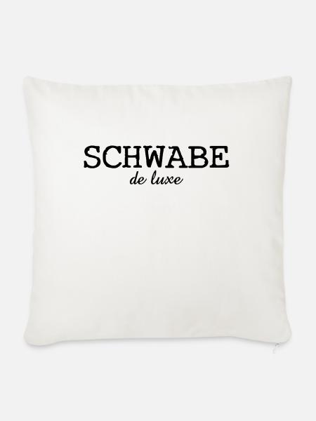 Schwabe le luxe - Stuttgart - deluxe - Sofakissenbezug 45 x 45 cm - Naturweiß