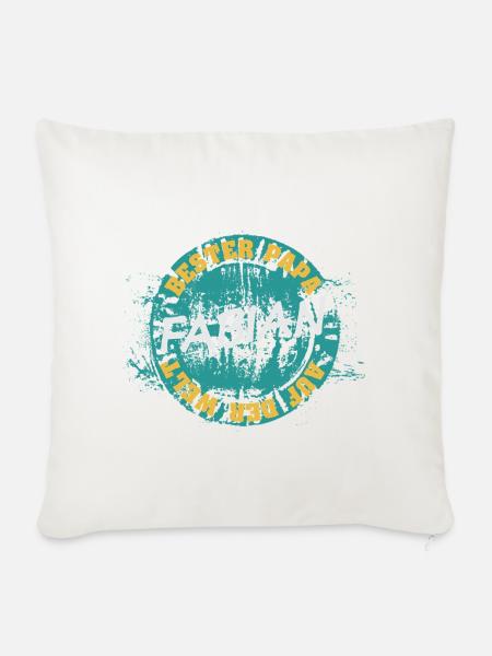 Geschenk für Fabian - Sofakissenbezug 45 x 45 cm - Naturweiß