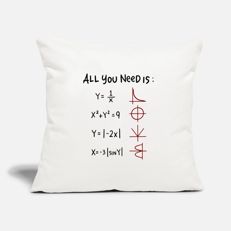 All you need is Love Math Trigonometric Functions Sofa pillowcase 17,3'' x 17,3'' (45 x 45 cm)