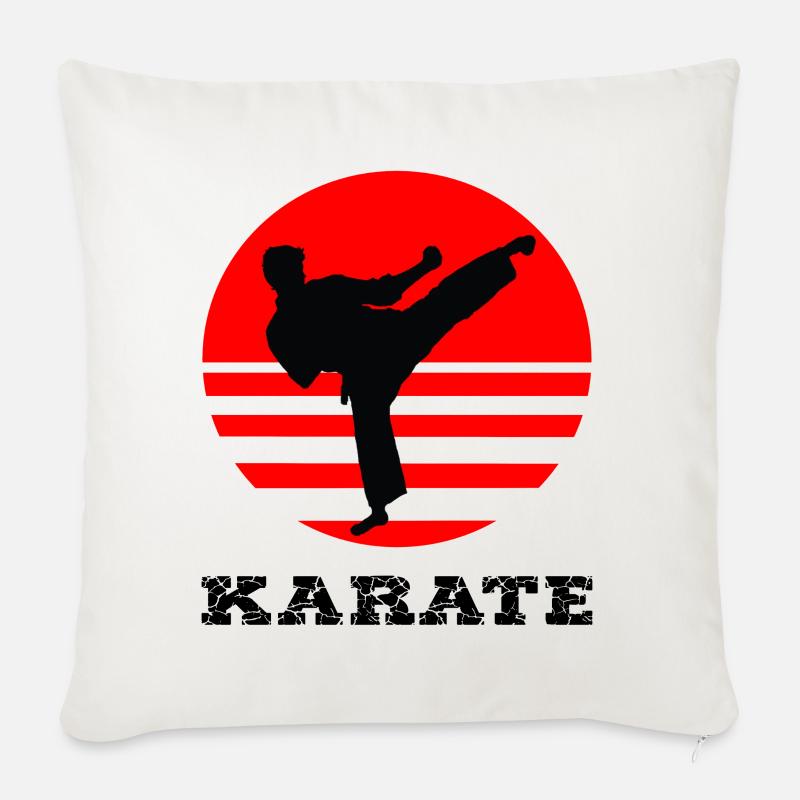 Karate - Sofakissenbezug 45 x 45 cm - Naturweiß 