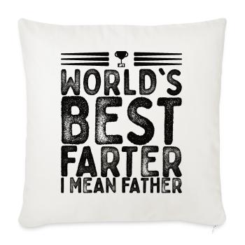 Best Father - Sofakissenbezug 45 x 45 cm - Naturweiß  - Vorne
