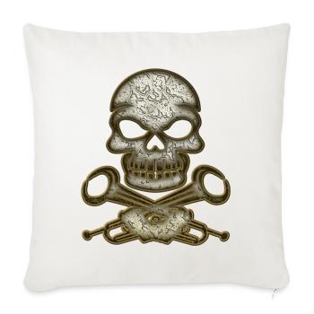 Skull Skull - Sofa pillowcase 17,3'' x 17,3'' (45 x 45 cm) - natural white - Front