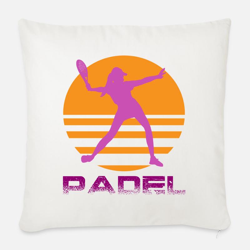Padel - Sofakissenbezug 45 x 45 cm - Naturweiß 