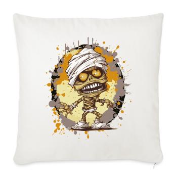 Mummy in splatter look - Sofa pillowcase 17,3'' x 17,3'' (45 x 45 cm) - natural white - Front