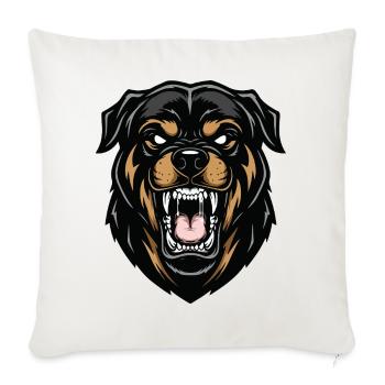 Rottweiler Alpha Guardian Dog Strength - Sofa pillowcase 17,3'' x 17,3'' (45 x 45 cm) - natural white - Front