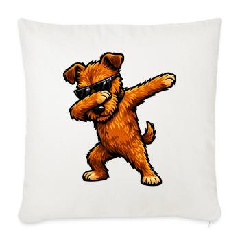 Dabbing Irish Terrier im Comic Stil - Sofakissenbezug 45 x 45 cm - Naturweiß  - Vorne