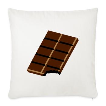 A chocolate bar - Sofa pillowcase 17,3'' x 17,3'' (45 x 45 cm) - natural white - Front