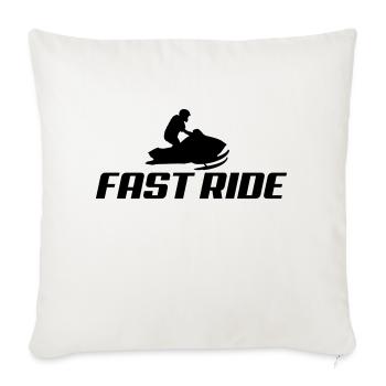 snowmobile2 - Housse de coussin décorative 45 x 45 cm - blanc nature - Devant