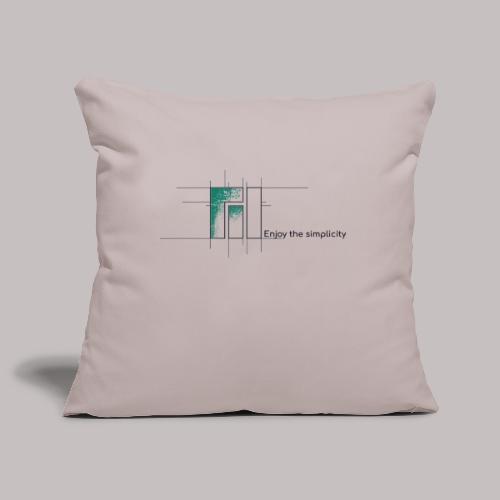 M1 ets N - Sofa pillowcase 17,3'' x 17,3'' (45 x 45 cm)