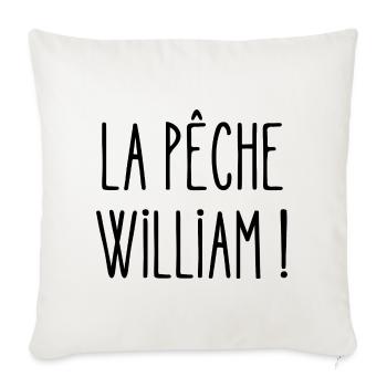 la pêche william - Housse de coussin décorative 45 x 45 cm - blanc nature - Devant