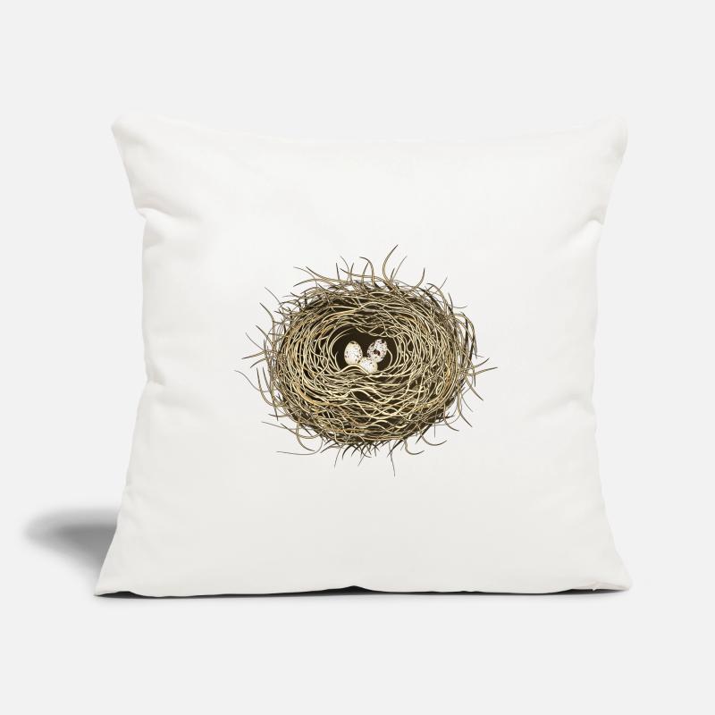 Bird's Nest or Easter Basket with Three Bird Eggs Sofa pillowcase 17,3'' x 17,3'' (45 x 45 cm)