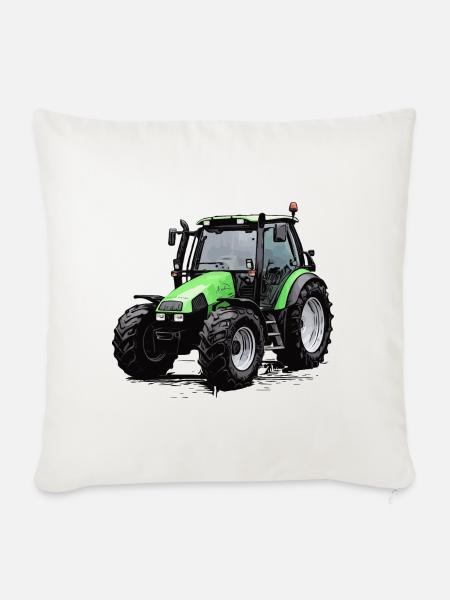 Agrotron 100 - Sofakissenbezug 45 x 45 cm - Naturweiß