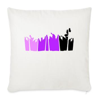Palm Trees Island Trees Beach Holiday Strip Sea - Sofa pillowcase 17,3'' x 17,3'' (45 x 45 cm) - natural white - Front