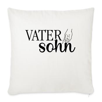 Papa Papi Vater Tochter Sohn Vatertag Männer Shirt - Sofakissenbezug 45 x 45 cm - Naturweiß  - Vorne