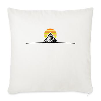 Mountains icon - Sofa pillowcase 17,3'' x 17,3'' (45 x 45 cm) - natural white - Front