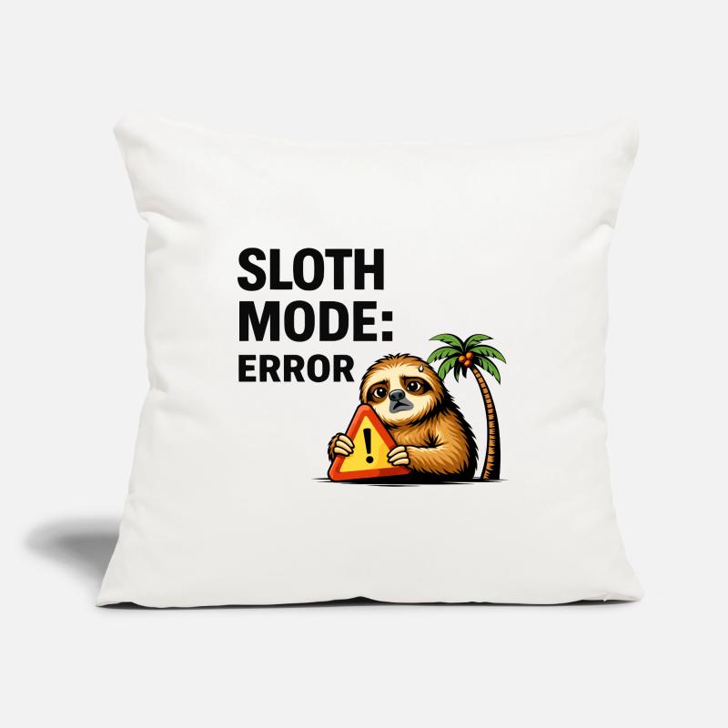 Sloth Mode Error Sofa pillowcase 17,3'' x 17,3'' (45 x 45 cm)