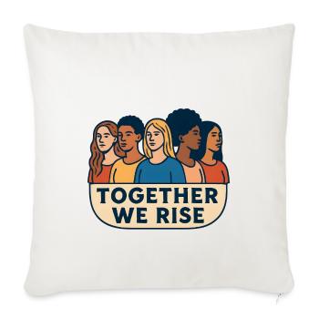 Together we stand up - Sofa pillowcase 17,3'' x 17,3'' (45 x 45 cm) - natural white - Front