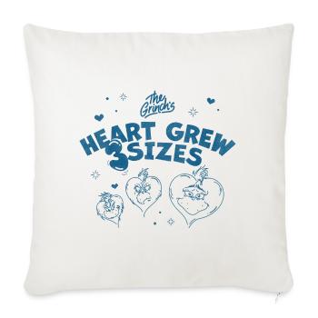The Grinch Heart Grew 3 Sizes - Sofakissenbezug 45 x 45 cm - Naturweiß  - Vorne