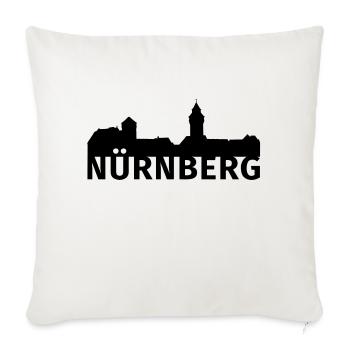 Nürnberg - Sofakissenbezug 45 x 45 cm - Naturweiß  - Vorne