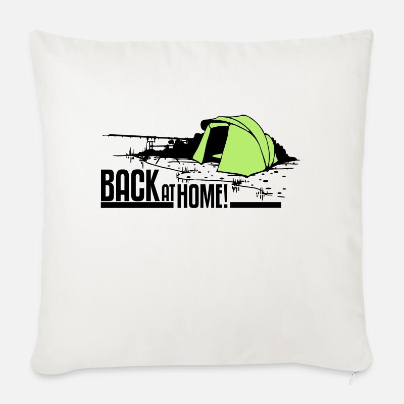 Back at home! - Sofakissenbezug 45 x 45 cm - Naturweiß 