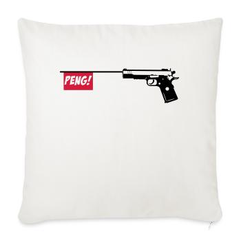 Gun PENG 2c - Housse de coussin décorative 45 x 45 cm - blanc nature - Devant