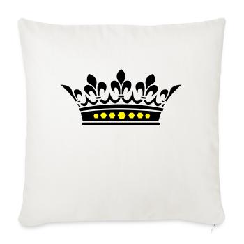 couronne - Housse de coussin décorative 45 x 45 cm - blanc nature - Devant
