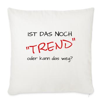 lustiger Spruch Sport - Sofakissenbezug 45 x 45 cm - Naturweiß  - Vorne