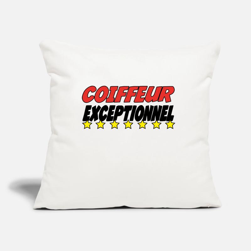 COIFFEUR exceptionnel Housse de coussin décorative 45 x 45 cm