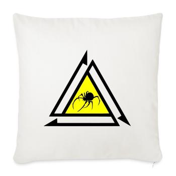 Araignée - Housse de coussin décorative 45 x 45 cm - blanc nature - Devant