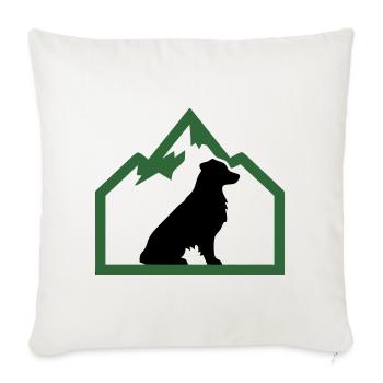 Dog Mountains Outdoor Crest - Sofa pillowcase 17,3'' x 17,3'' (45 x 45 cm) - natural white - Front