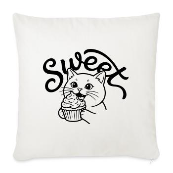 cupcake - Sofa pillowcase 17,3'' x 17,3'' (45 x 45 cm) - natural white - Front