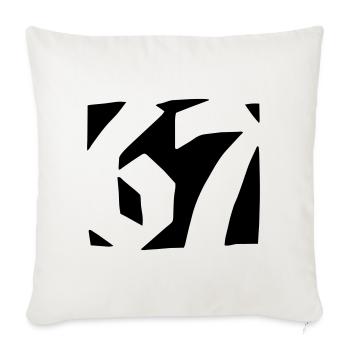 67 Minimal Streetwear Trend Design - Sofa pillowcase 17,3'' x 17,3'' (45 x 45 cm) - natural white - Front