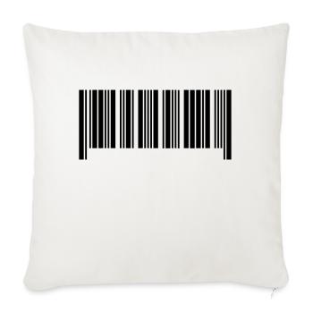 Barcode II - Housse de coussin décorative 45 x 45 cm - blanc nature - Devant