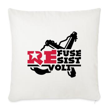 rebel - Sofa pillowcase 17,3'' x 17,3'' (45 x 45 cm) - natural white - Front