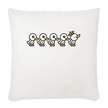 chef koenig couronne reine princesse prince un - Housse de coussin décorative 45 x 45 cm - blanc nature - Devant