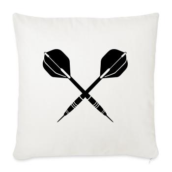 darts - Sofa pillowcase 17,3'' x 17,3'' (45 x 45 cm) - natural white - Front