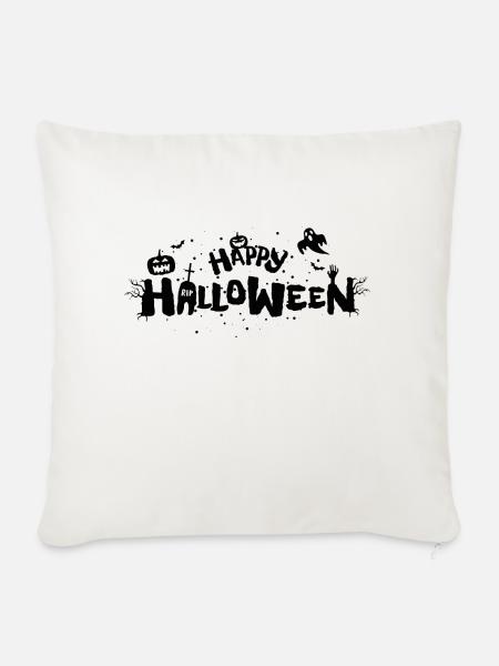 Halloween SW - Sofakissenbezug 45 x 45 cm - Naturweiß