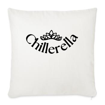 Chillerella 1 - Sofakissenbezug 45 x 45 cm - Naturweiß  - Vorne