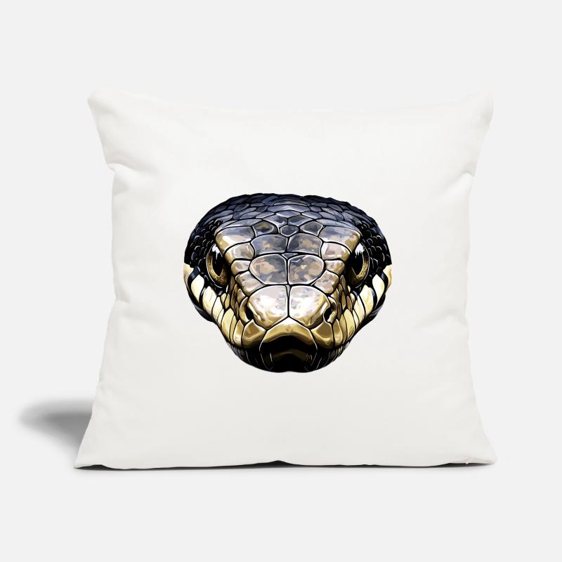 serpent, python, cobra, serpent à sonnettes, serpents Housse de coussin décorative 45 x 45 cm