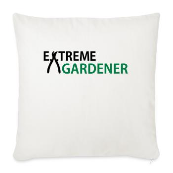 Jardin - Housse de coussin décorative 45 x 45 cm - blanc nature - Devant