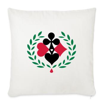 Poker Game Lucky - Sofa pillowcase 17,3'' x 17,3'' (45 x 45 cm) - natural white - Front
