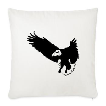 adler - Housse de coussin décorative 45 x 45 cm - blanc nature - Devant