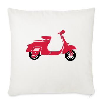 Scooter - Housse de coussin décorative 45 x 45 cm - blanc nature - Devant