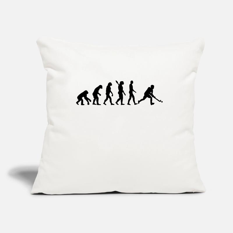 Évolution Hockey Housse de coussin décorative 45 x 45 cm