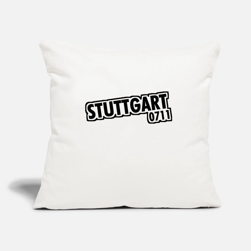 Stuttgart - 0711 - Area Code - Baden-Württemberg Sofa pillowcase 17,3'' x 17,3'' (45 x 45 cm)