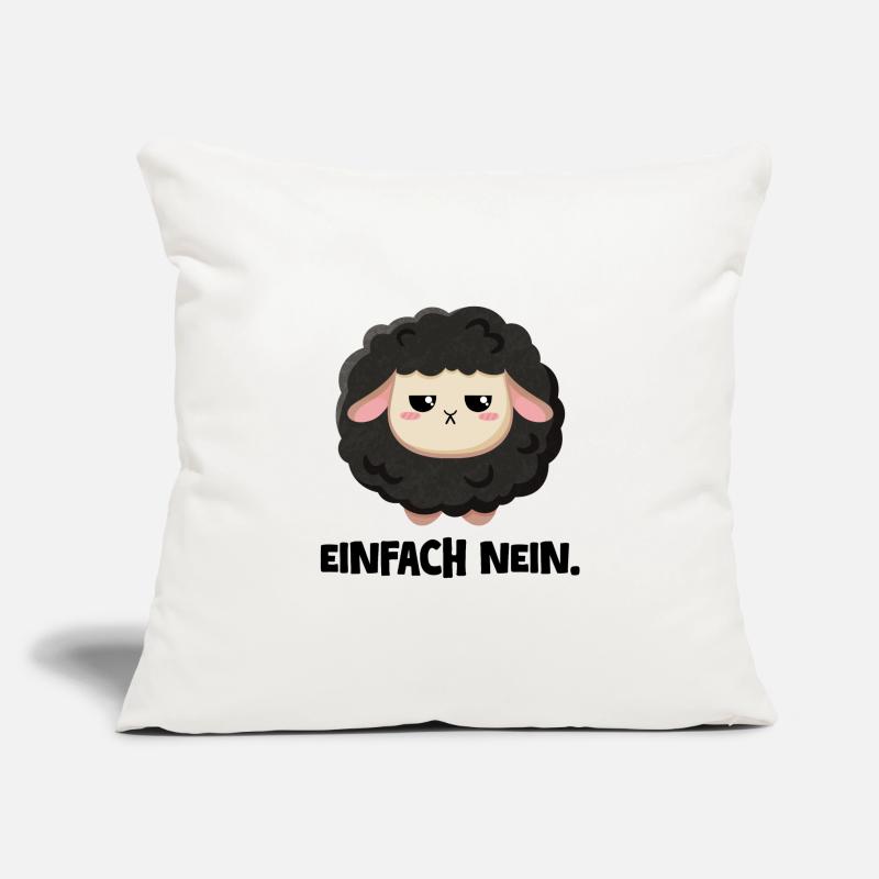 Grumpy Schaf Einfach nein Sofakissenbezug 45 x 45 cm