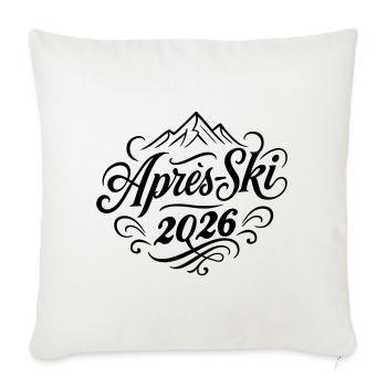 Après-ski 2026 - Sofa pillowcase 17,3'' x 17,3'' (45 x 45 cm) - natural white - Front