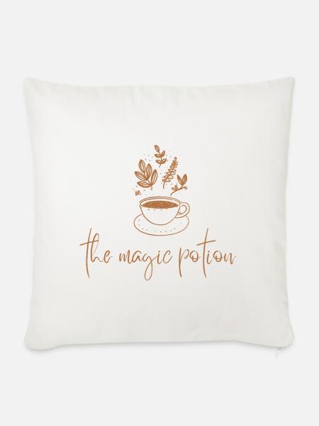 Die Magische Potion-Tee - Sofakissenbezug 45 x 45 cm - Naturweiß