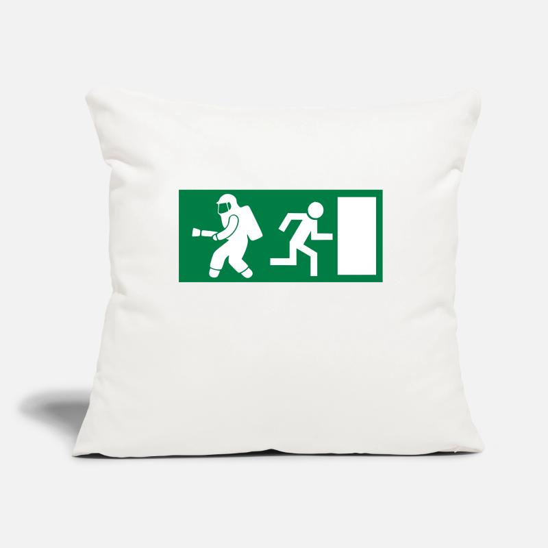 Firefighter Exit Emergency Exit Sofa pillowcase 17,3'' x 17,3'' (45 x 45 cm)