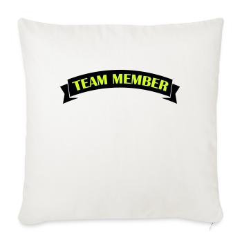 Équipier - Housse de coussin décorative 45 x 45 cm - blanc nature - Devant